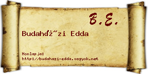 Budaházi Edda névjegykártya
